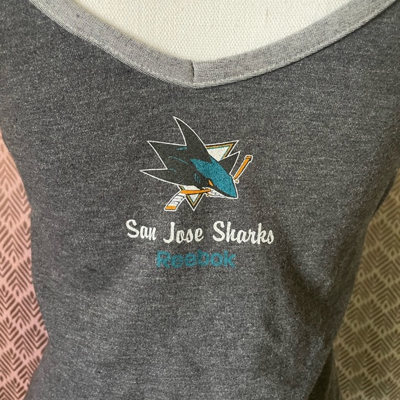 Reebok San Jose Sharks Hockey Team Women’s Tank Top Size Small - Picture 6 of 7